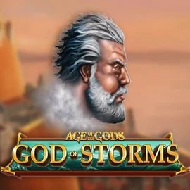 Age Of The Gods: God of Storms slot logo by Playtech at N1Bet Casino