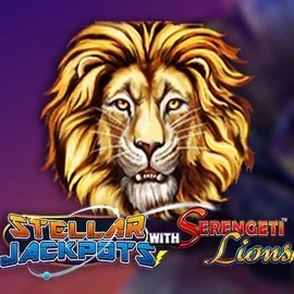 Official Jackpots logo: Stellar Jackpots with Serengeti Lions by Lightning Box Game at N1Bet Casino